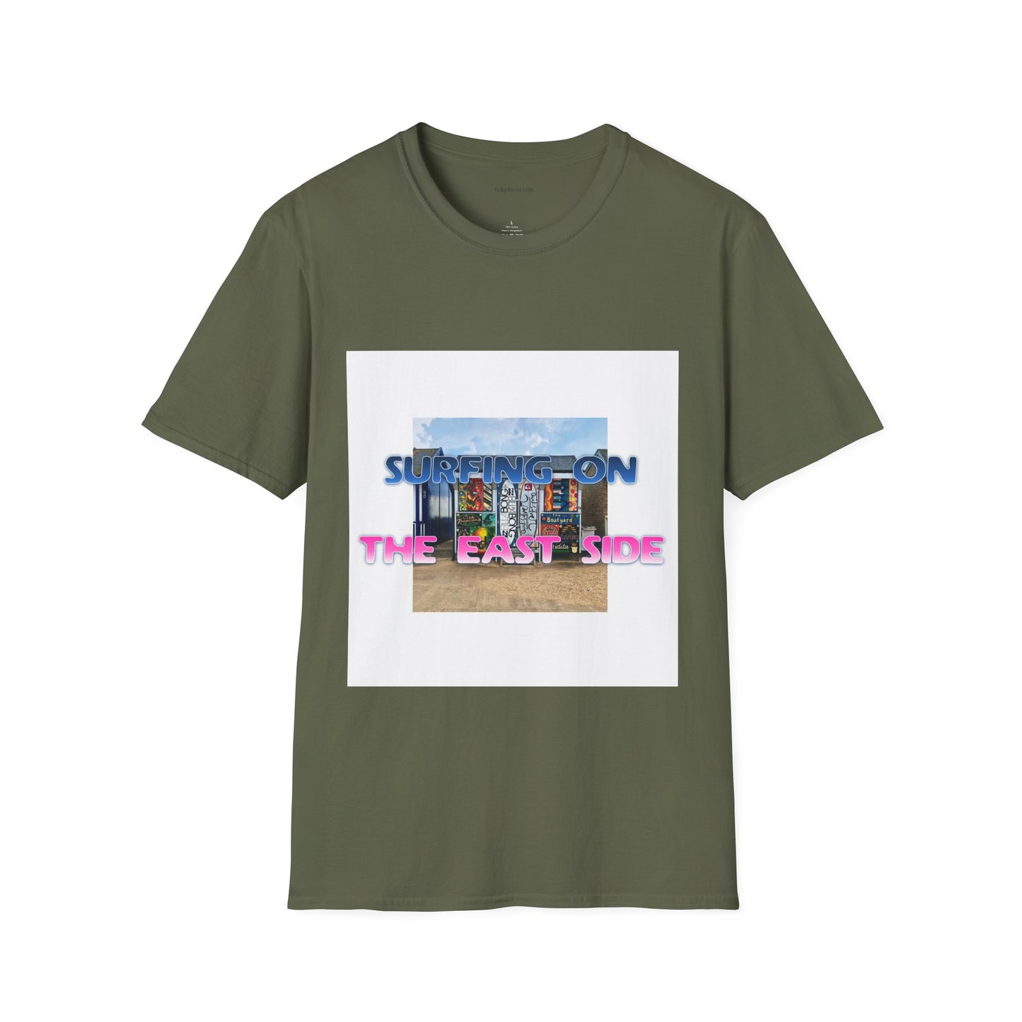 Surfing on the East Side - Crew Neck Tee