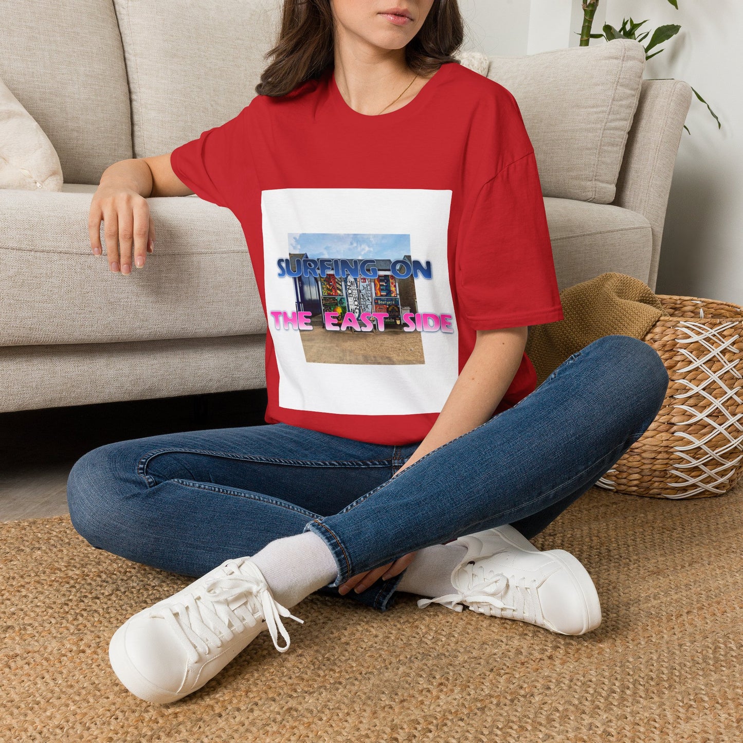 Surfing on the East Side - Crew Neck Tee