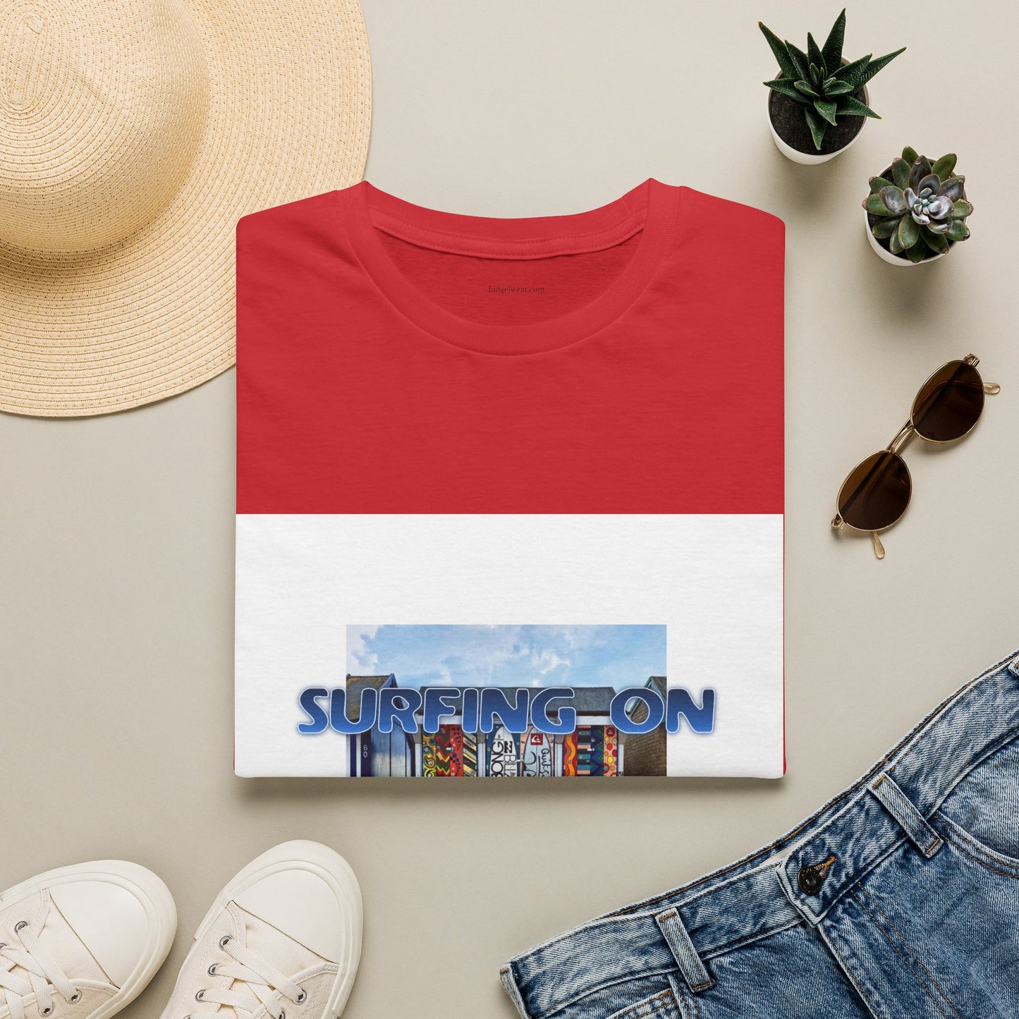 Surfing on the East Side - Crew Neck Tee