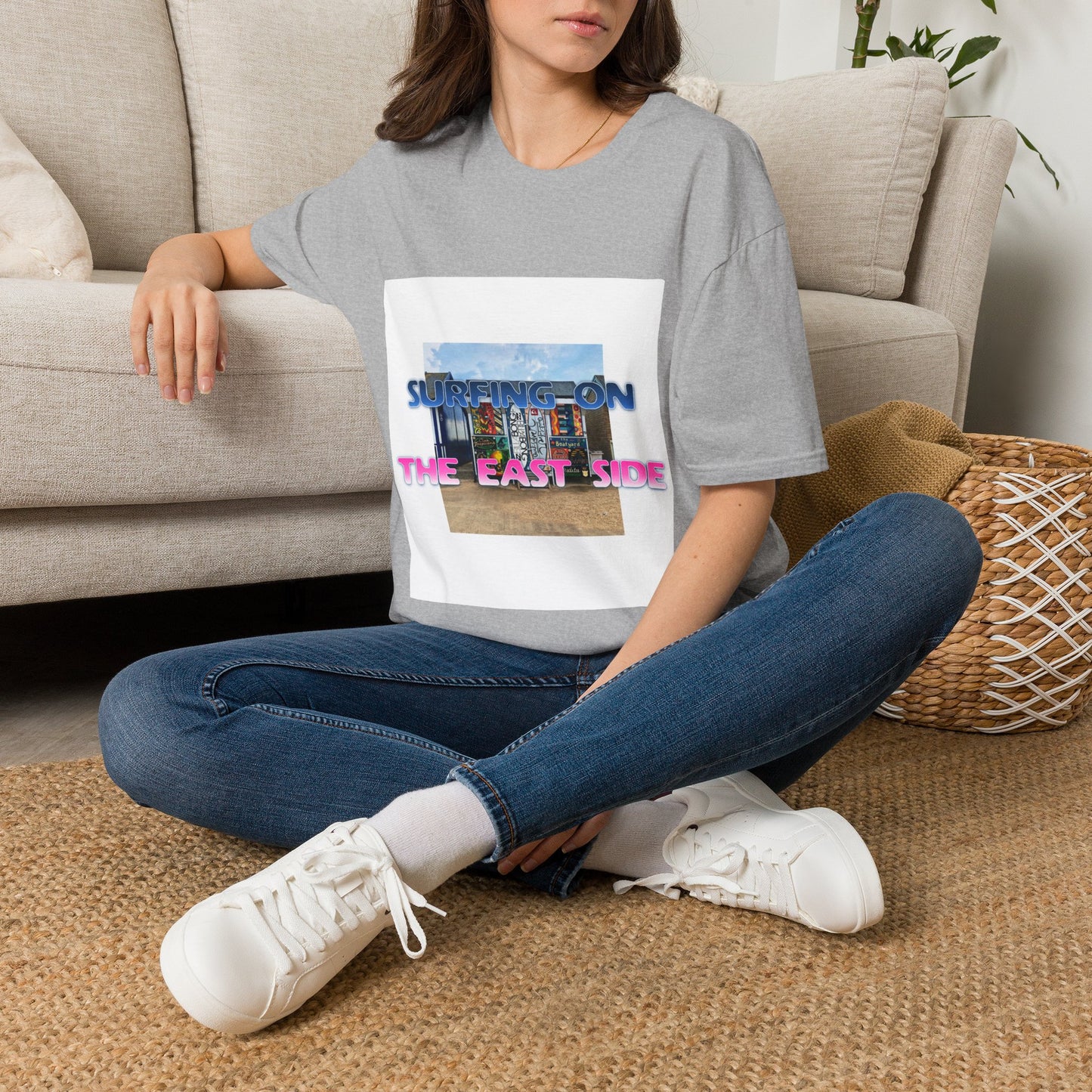 Surfing on the East Side - Crew Neck Tee
