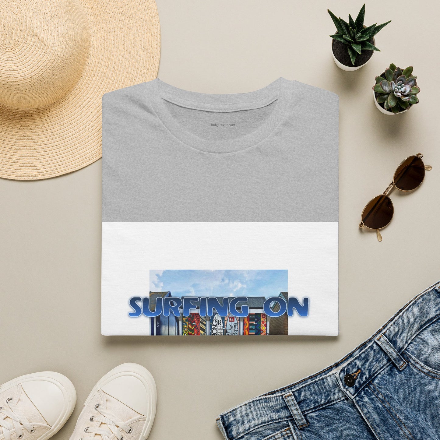 Surfing on the East Side - Crew Neck Tee